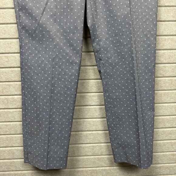 Talbots Gray Houndstooth Polka Dot Career Work Dress Pants Womens 10P - Picture 4 of 15